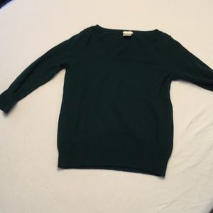 Three quart sleeve wool sweater